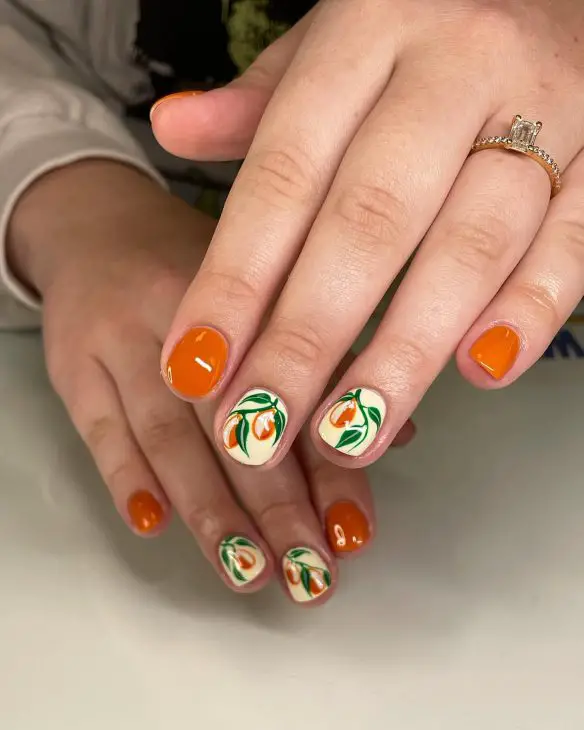 20 Ideas A Splash of Juicy Elegance - Summer Fruit Nails Designs Colors 2024