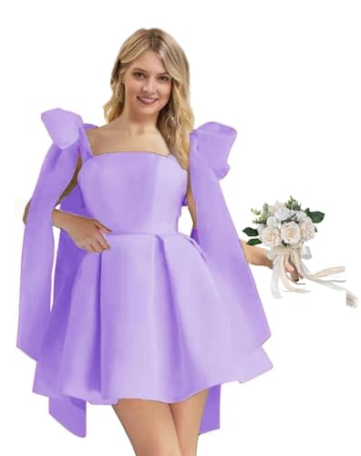 Faxpox Cute Big Bow Homecoming Dresses A-line Ball Gown Party