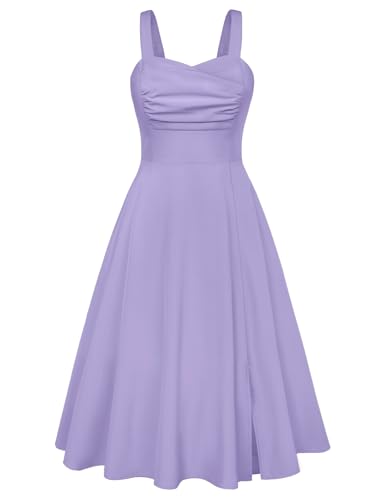 Belle Poque Dresses for Women Retro Lavender Cocktail Dress for