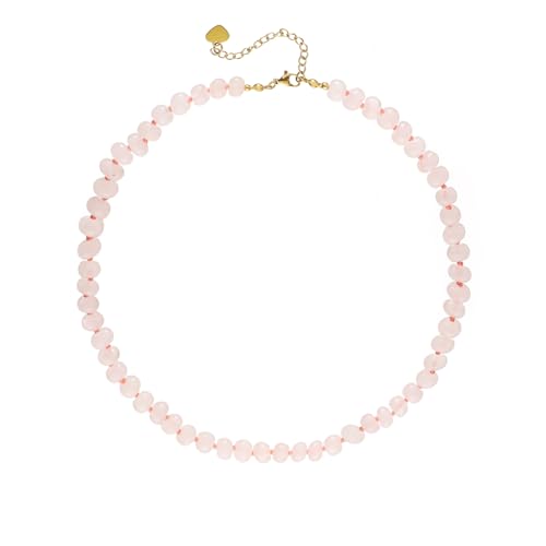 Handcrafted Boho-Inspired Beaded Gemstone Necklace for Women, Colorful Natural Stone