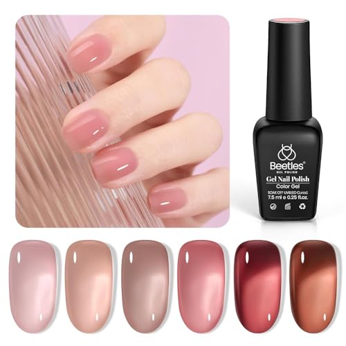 20 Colors Summer Pink Nude Gel Nail Polish Set with
