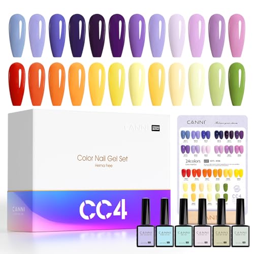 CANNI CC4 30Pcs 9ML Gel Nail Polish Set, Summer Colorful