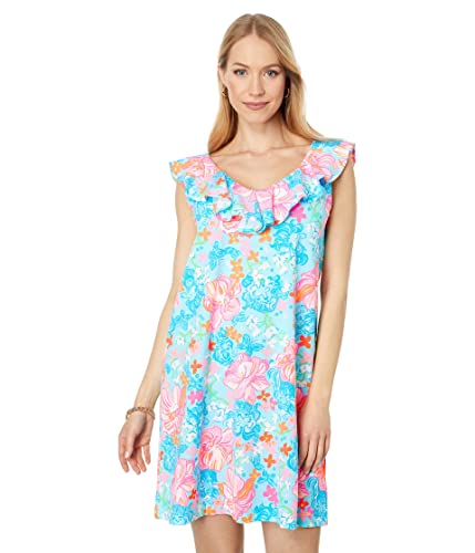 Lilly Pulitzer Alessa Dress for Women - Ruffled Layered Neckline