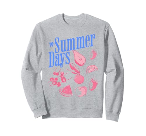 Fresh Colorful Summer Fruits Aesthetic Design Sweatshirt