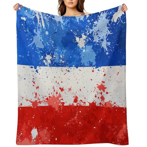 Throw Blanket for Travel 50"x60" Hot and Cold Splash Soft