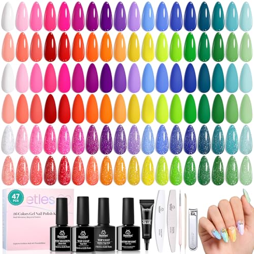 beetles Summer Gel Polish Set - 36 Colors Neon Gel