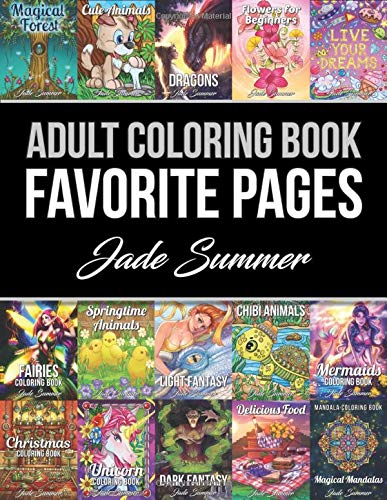 Adult Coloring Book: Favorite Pages | 50 Premium Coloring Pages