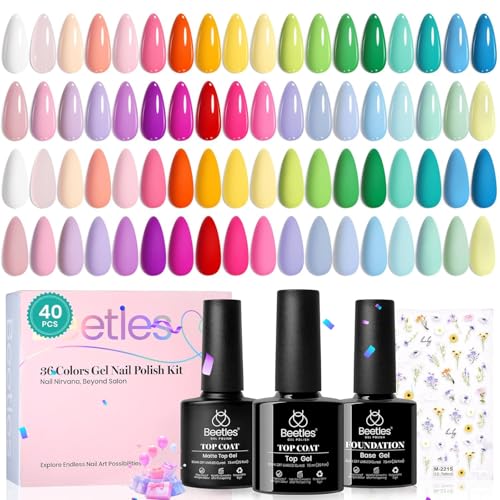 beetles Summer Gel Nail Polish Set - 40 Pcs 36